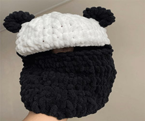 Black and white balaclava